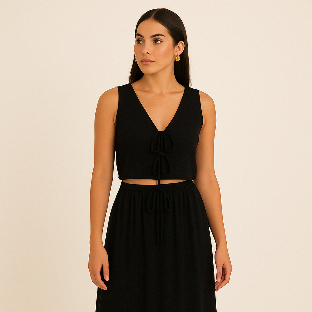 SONYA – Two-piece set with crop top & skirt